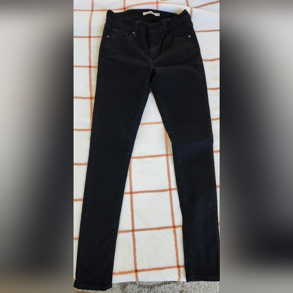 Levi's 711 Skinny Black Jeans Size 26 - Picture 3 of 8